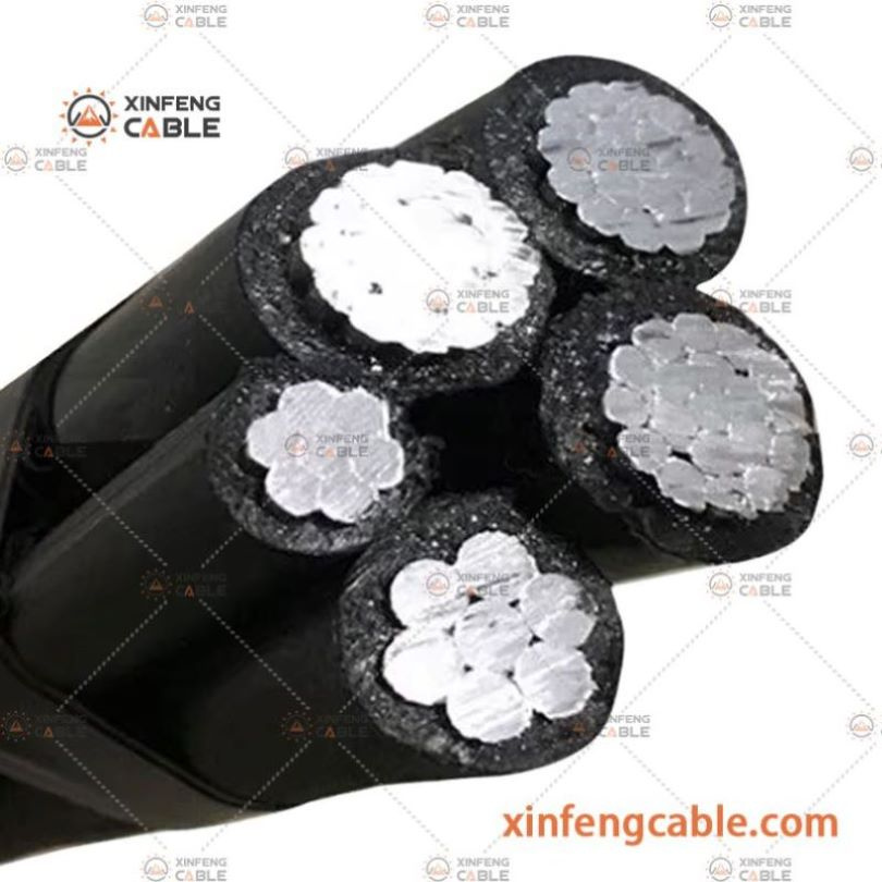 0.6/1kv Câble Aérien XLPE et Câble Isolé pour la Distribution de Puissance Aérienne