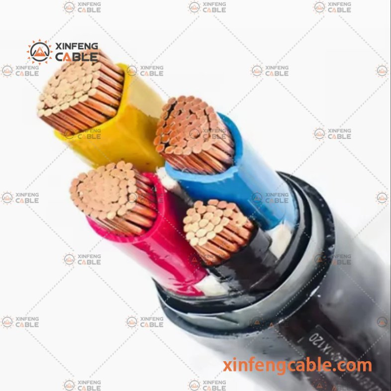 0.6/1kv Cable eléctrico de potencia con conductor de cobre LV, aislado con XLPE y revestimiento de PVC, blindado