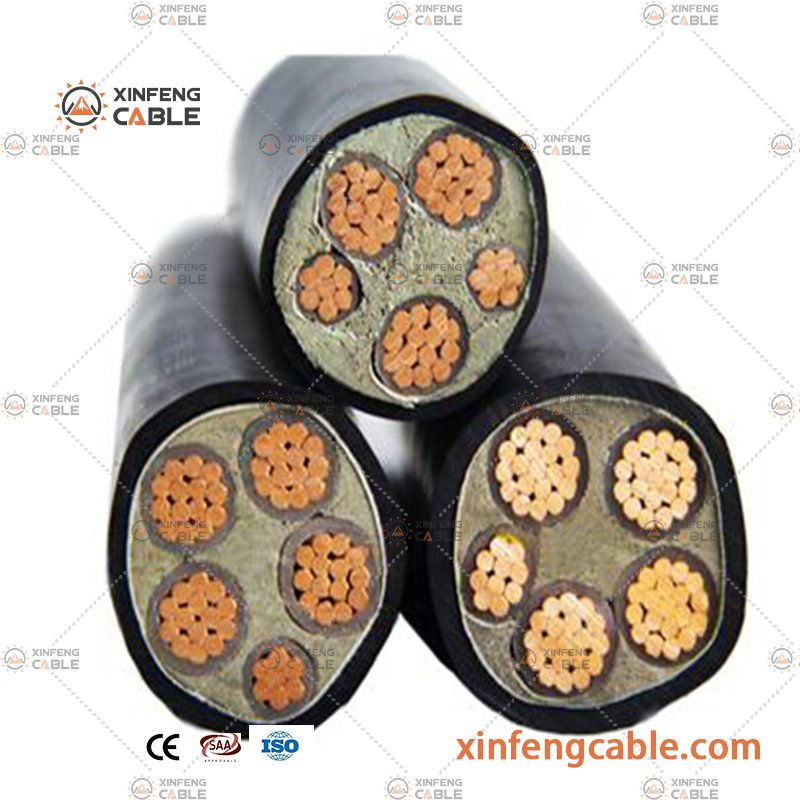 0.6/1kv Câble et fil isolé à faible fumée, sans halogène, à basse tension, conducteur en cuivre, câble LV