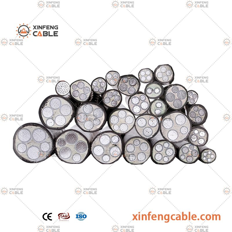 Chine 0.6/1kv Basse Tension 4 X 25 mm² Câble en Aluminium fabrication et fournisseur