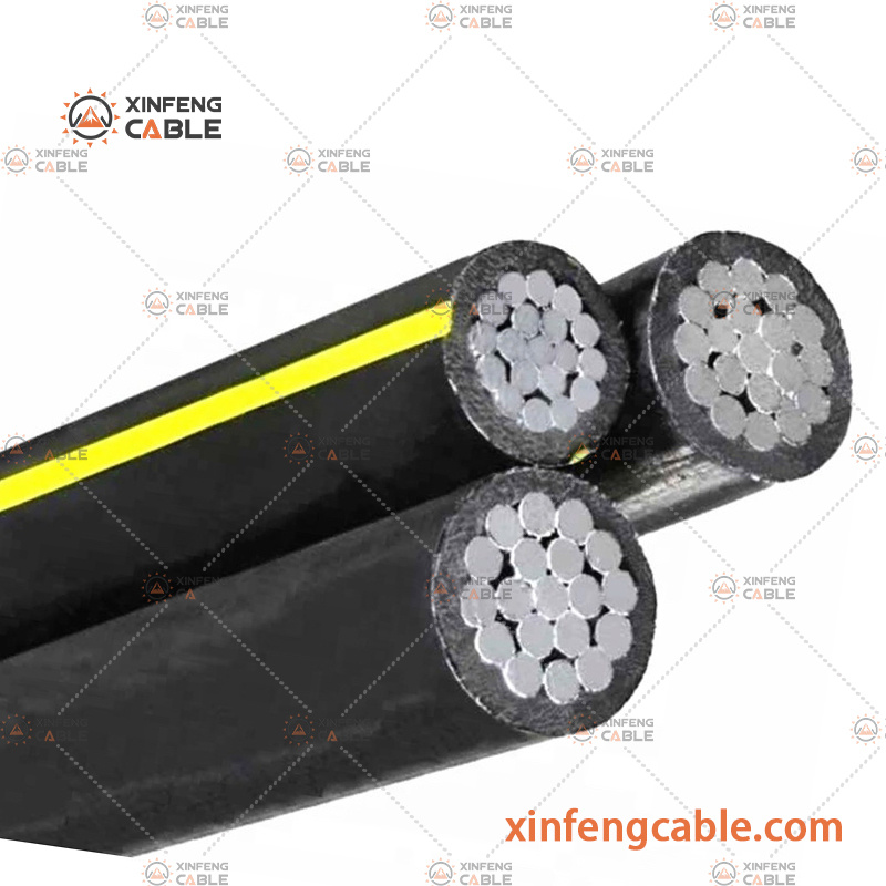 0.6/1kv Câble Aérien ABC en Aluminium Conducteur de Ligne Aérienne Basse Tension