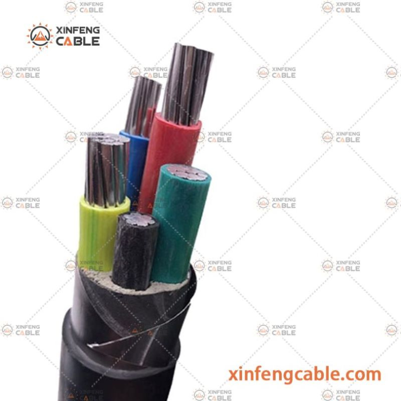 0.6/1kv XLPE Insulated Aluminum Conductor Low Voltage PVC Sheathed Electric Cable