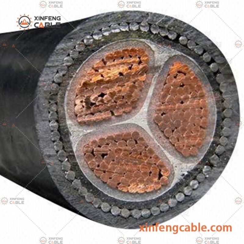 0.6/1kv XLPE Insulated Copper Conductor PVC Sheathed Electric Wire Power Cable