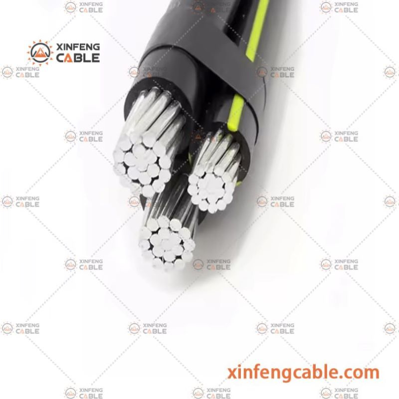 0.6 / 1kv XLPE Insulated Overhead Electric Transmission Aerial Bundle Cable