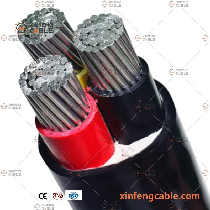0.6/1kv Câble en aluminium Tfr-CV/Al avec isolation XLPE et gaine en PVC retardateur de flamme pour tray