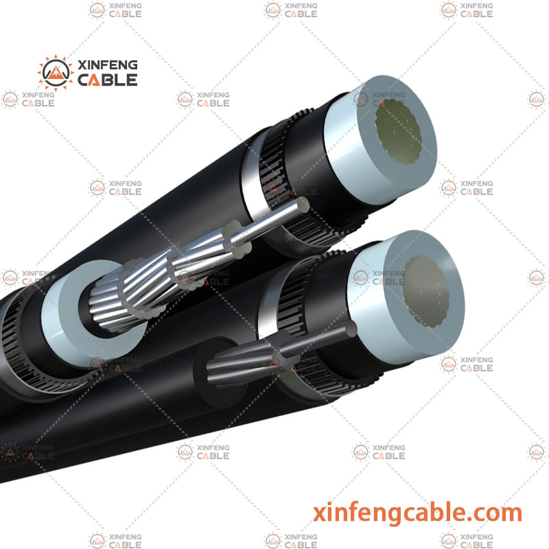 10kv 33kv Overhead Line ACSR 120mm2 Aerial Bundle Cable Steel Core Aluminium Conductor