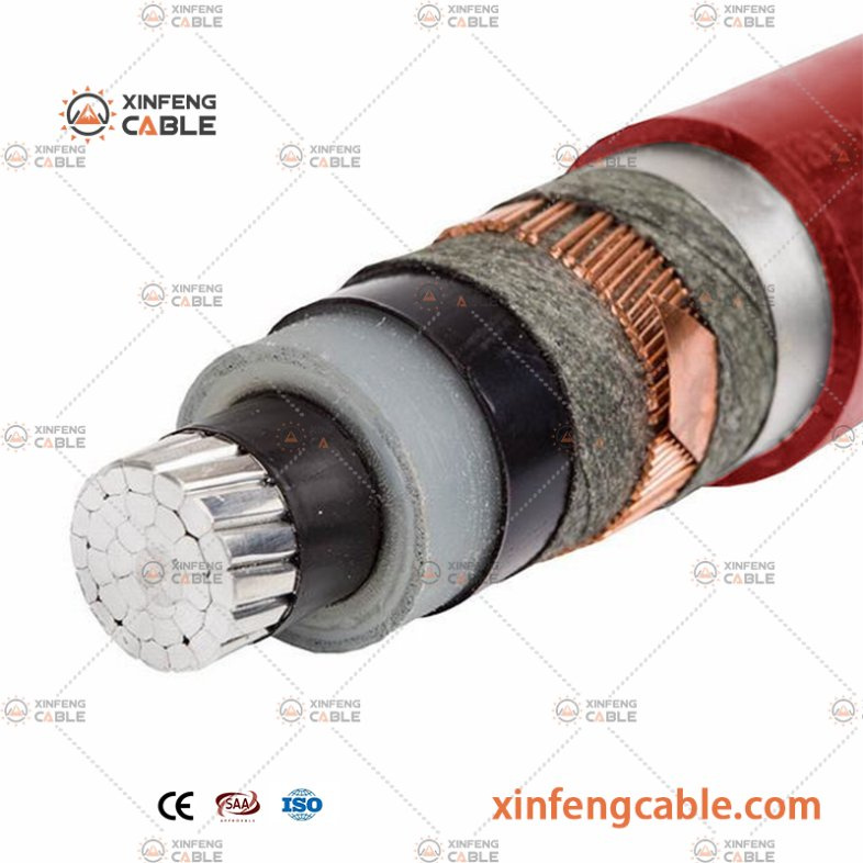 12/20kv (24) 1X50 Aluminium Conductor Medium Voltage Cable Hta Cis Single Pole