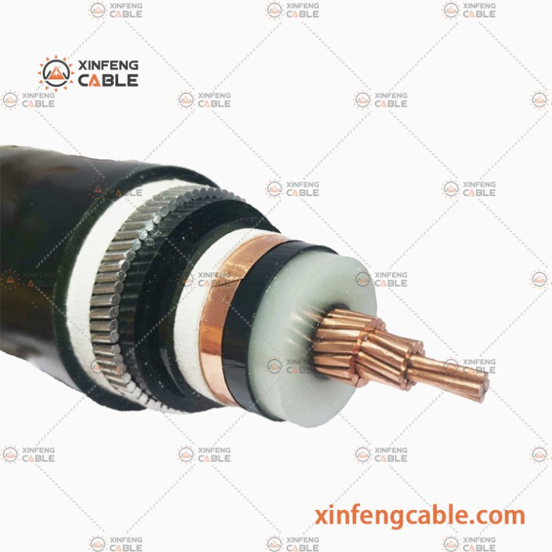 12/24 Kv Copper Conductor XLPE Insulated Unarmoured PVC Sheath 1X95mm2 Power Cable
