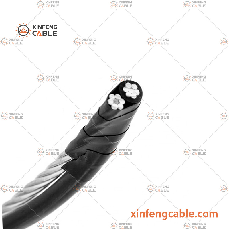 1kv Câble de messager nu ACSR / Câble de cœur AAC Câble Terrier Câble de service duplex Câble aérien en faisceau ABC