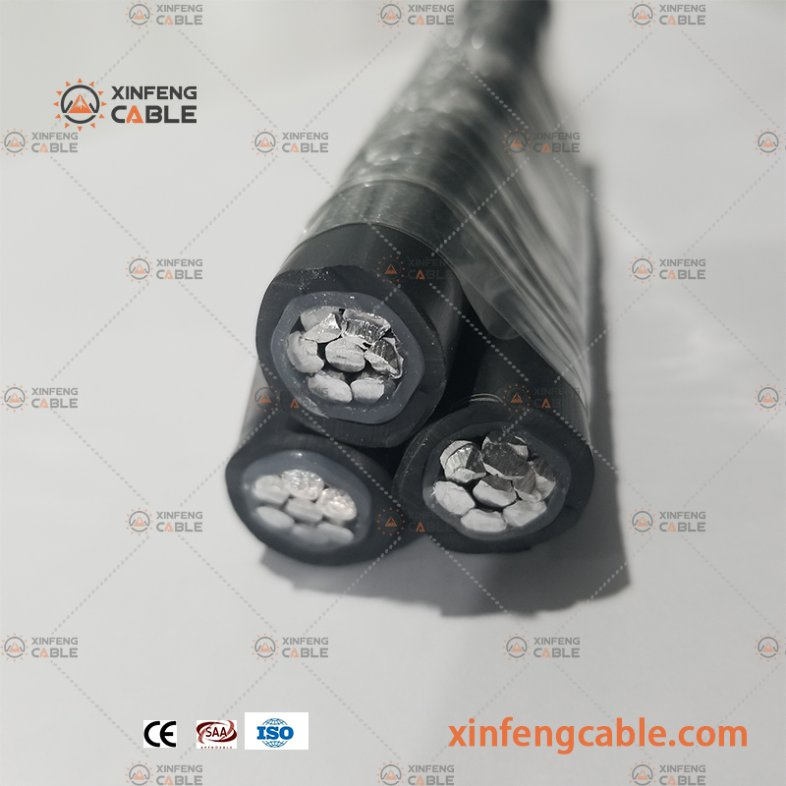 1kv PVC/XLPE/PE Insulated Overhead Electric Transmission Aerial Bundled Cable Spacer ABC Cable