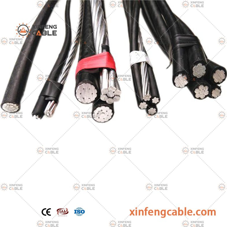 2*16 25mm ABC1kv PVC Insulated Africa Overhead Electric Transmission ABC Duplex Aerial Bundled Cable