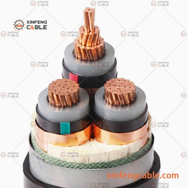 26/35kv PVC Jacket XLPE Insulated Medium Voltage Power Cable
