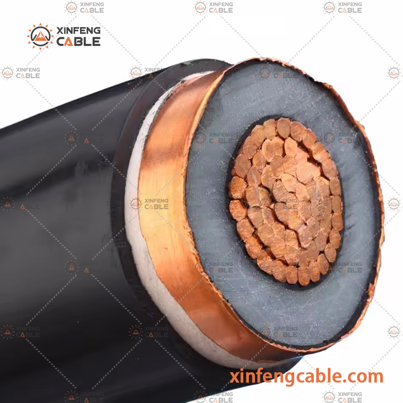 26/35kv PVC Jacket XLPE Insulated Watertight Single Core Medium Voltage Aluminium Power Electric Power Wire Cable