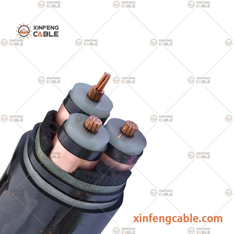 3 Core Copper Aluminum Conductor Medium Voltage Swa Armoured XLPE Insulated Power Cable