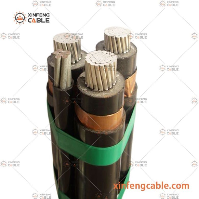 3 Core Medium Voltage Aerial Bundled Cable Aluminium Conductor Power Cables
