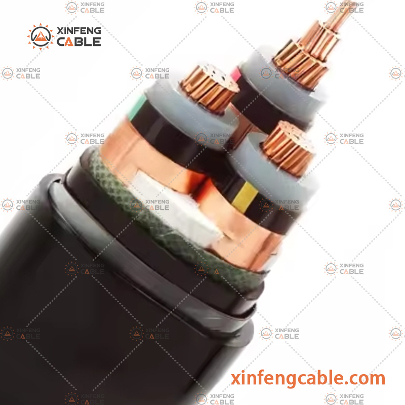 33kv PVC/XLPE/PE Insulated PVC Sheatd Aluminum Copper Under Armoured Medium Voltage Power Cable