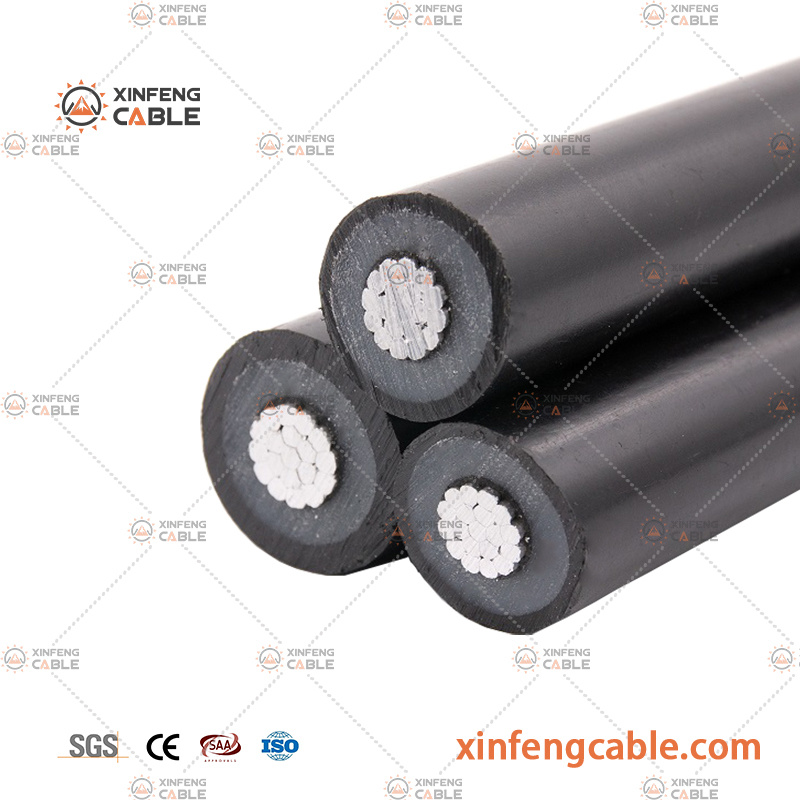35kv ABC Cable 80mm2 90mm2 Multi Core Aluminum Conductor Mv Overhead Cable
