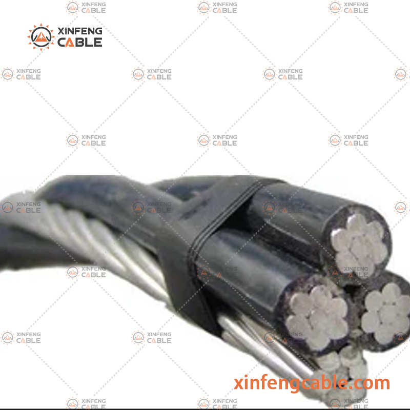 3X35sqmm Câble Aérien Électrique de Transmission Aérien Rassemblé 1X50+54.6mm2 Câble Aérien Rassemblé