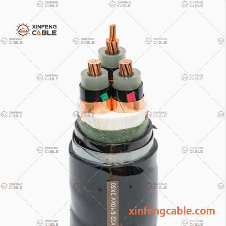 3core 35mm2 50mm2 70mm2 XLPE/PVC Insulated Armored Power Cable