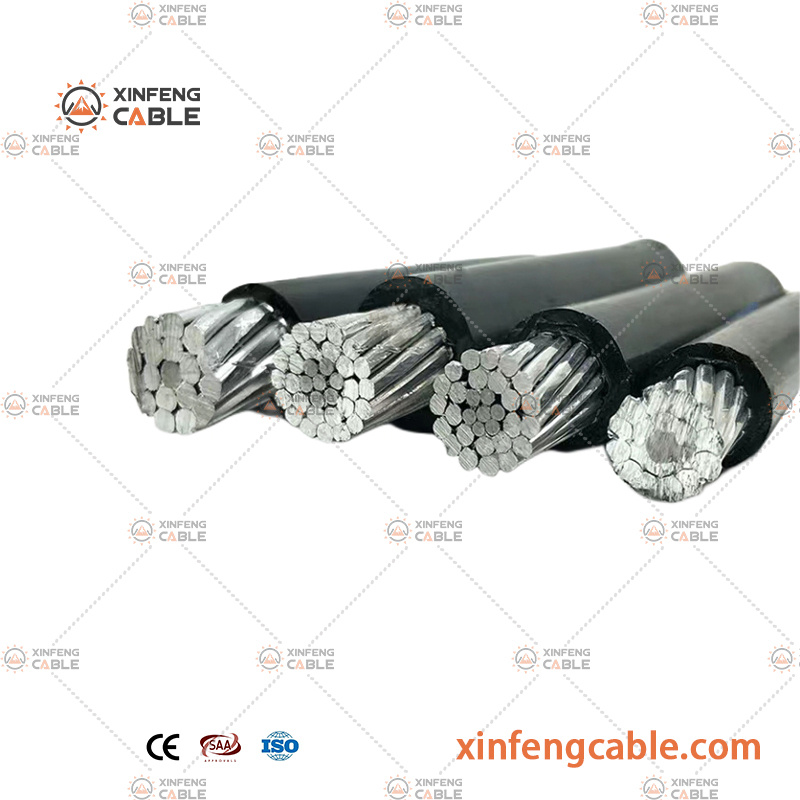 4/0-4/0-2/0-4 Câble d′alimentation en aluminium pour mobile home, câble d′entrée de service souterrain