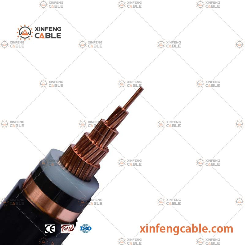 6/10kv XLPE Insulated Halogen-Free Flame Retardant Poly-Olefin Sheathed Power Hfco Cable