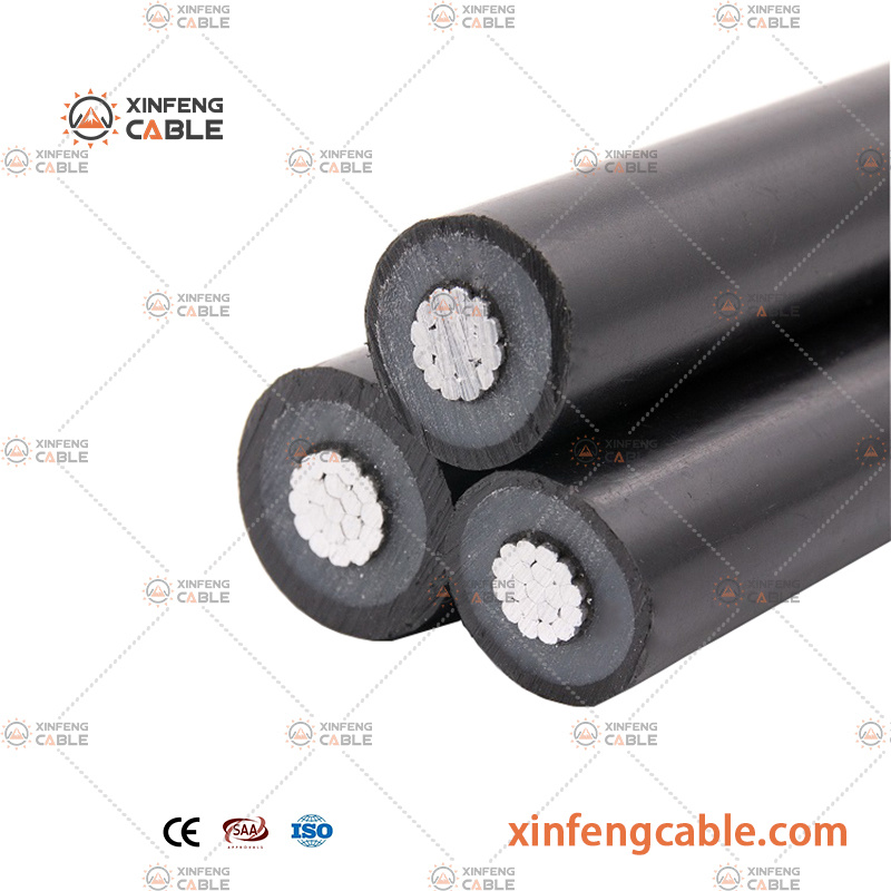 6.35/11kv AAAC Conductor XLPE Insulation ABC 2X150 Aluminum Cable