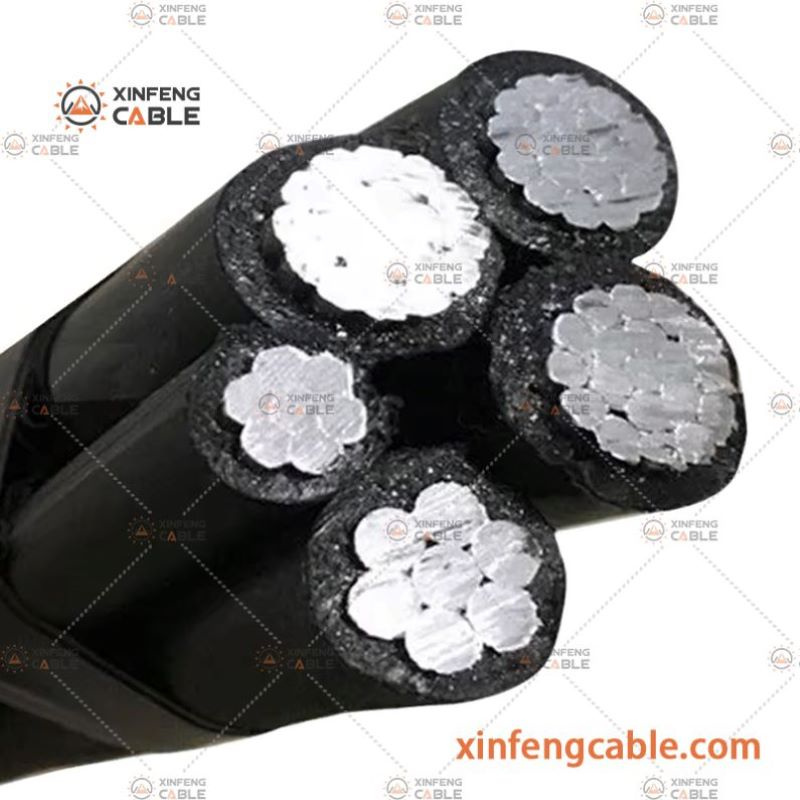 600V Câble aérien à faisceau isolé en XLPE avec fil en aluminium