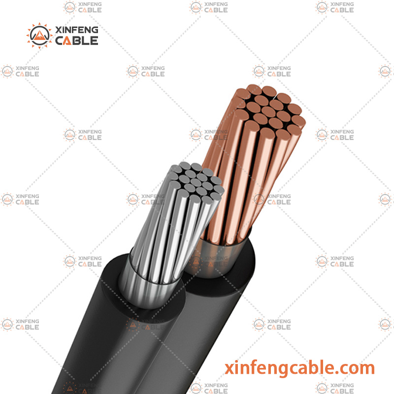 600V, Quadruplex Aluminum Cable Type Urd 1/0 AWG Aerial Bundled Aluminum Wire Triplex Overhead Wire Service Drop Cable