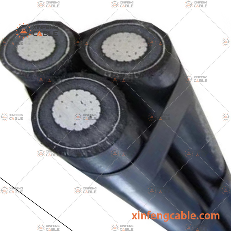 Conducteur AAC ACSR AAAC câble électrique isolé en XLPE PVC pour ligne aérienne câble électrique