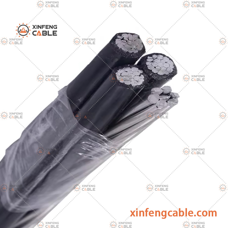 Câble ABC-Câble 0.6/1kv Triplex-AAC Câble Isolé XLPE Aérien Jklyj AWG