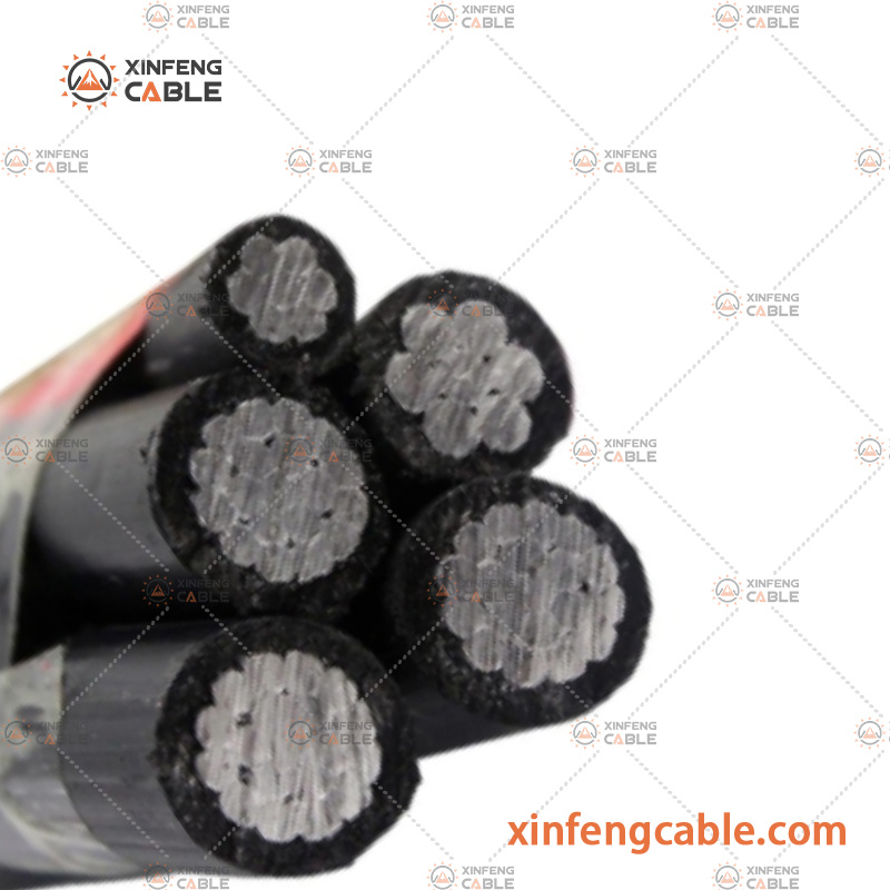 ASTM/Icea Aluminium Conductor ABC Aerial Bunch Triplex Service Drop Cable