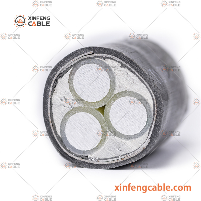 Ad8 Waterproof 600/1000V Cable Aluminum Conductor XLPE Insulated PE Sheath IEC60502-1