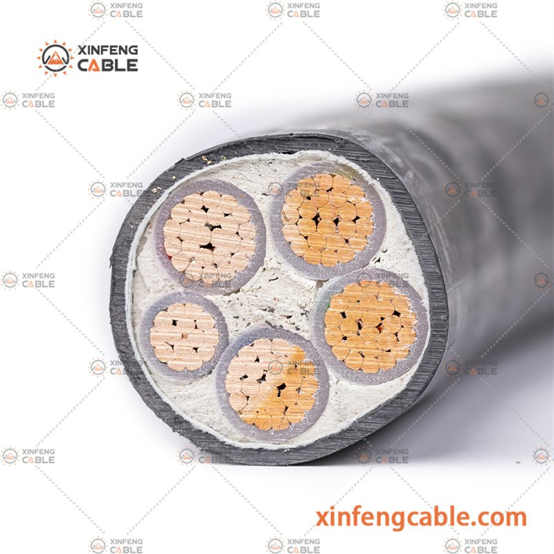 Ad8 Waterproof 600/1000V Cable Copper Conductor XLPE Insulated PE Sheath IEC60502-1