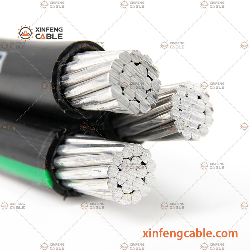 Aluminum 16mm 25mm 35mm Aerial Bundle Cable ABC Cable Overhead Multicore XLPE/PVC Sheath Low Voltage Power Transmission Cable
