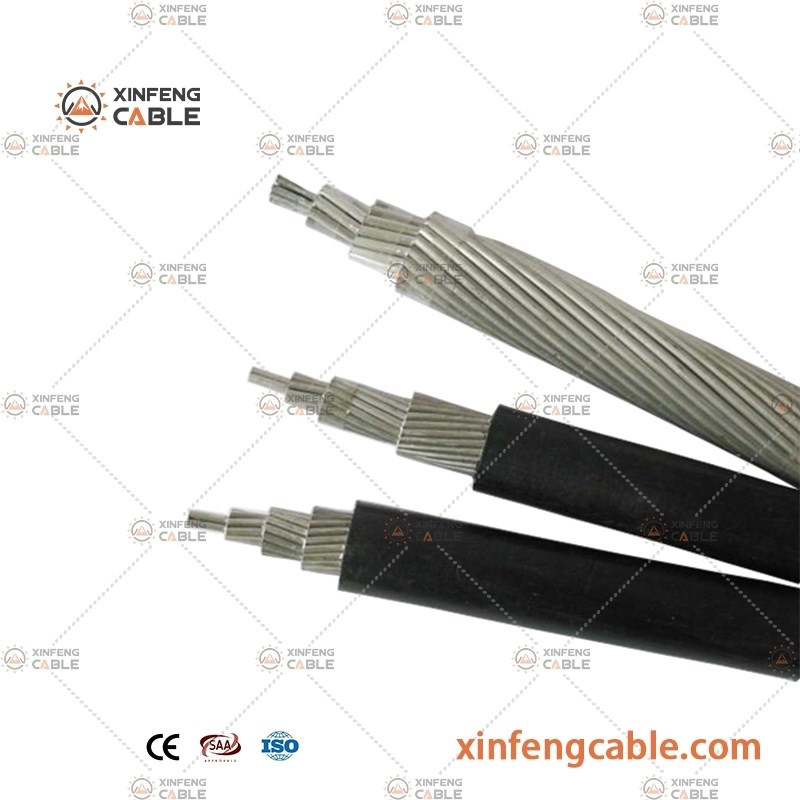 Aluminum Conductor Triplex Service Drop XLPE Insulated Aerial Twisted Cable