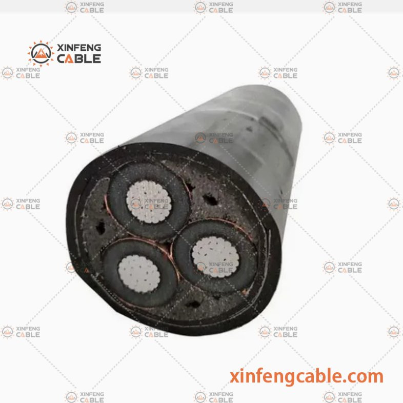 Aluminum Conductor XLPE Insulated Copper Wire Screened Steel Wire Armoured Cable