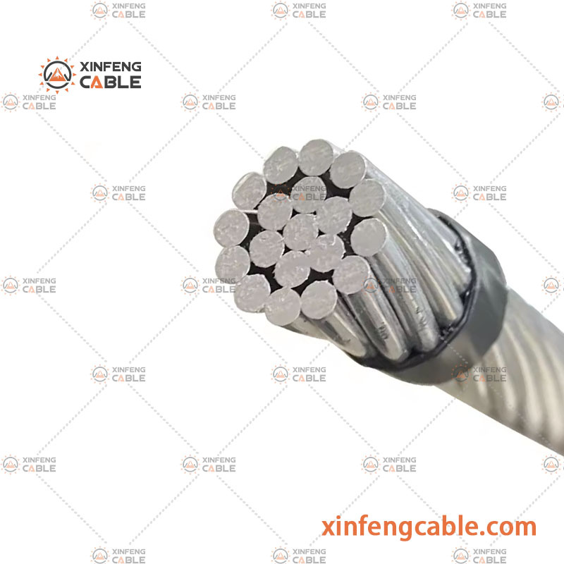 BS Standard100mcm Fil conducteur en alliage d′aluminium entièrement en aluminium, fil électrique strié pour ligne de transmission