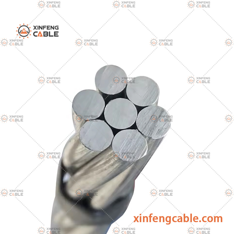 Câble nu AAC AAAC conducteur en aluminium strié pour ligne de transmission aérienne