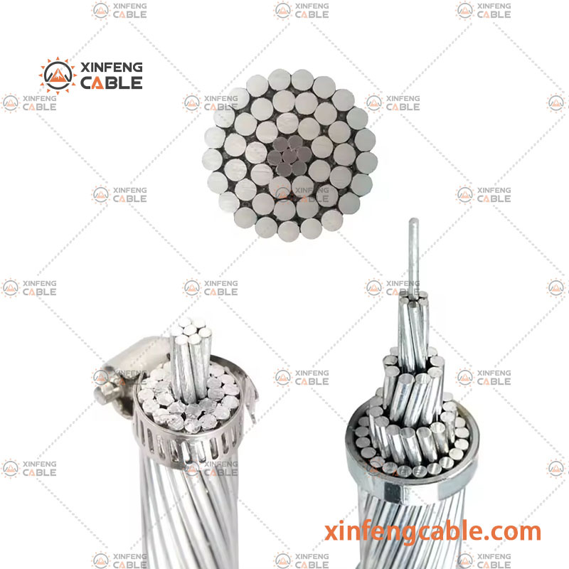Bare Overhead Electric Cable ACSR Steel Reinforced Aluminum AAC AAAC Conductor Wire