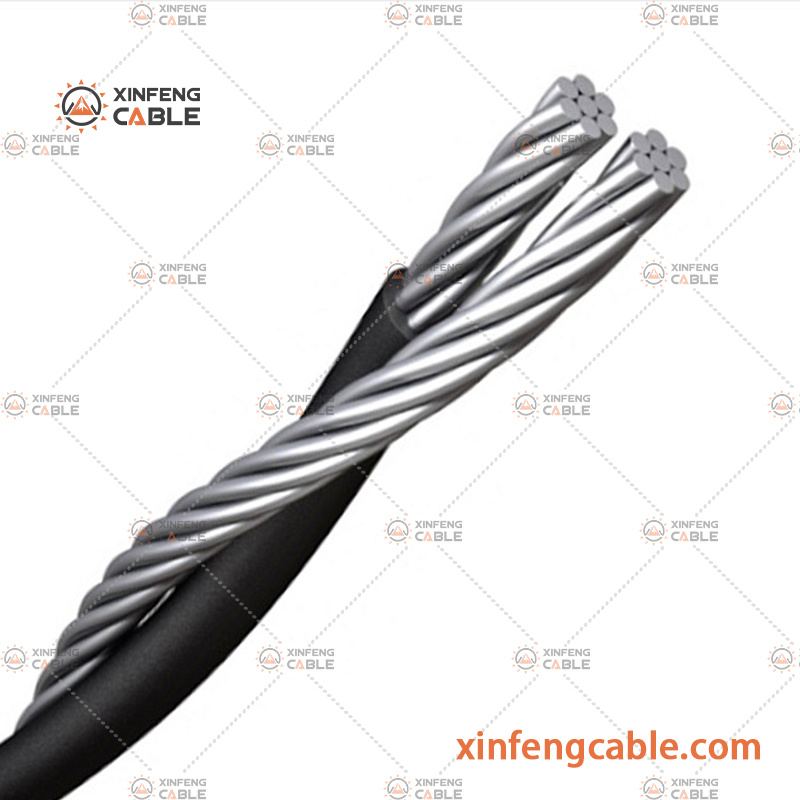 Bull ACSR and AAC Conductor XLPE/PE Insulated Duplex Service Drop Aerial Bundled Overhead ABC Cable