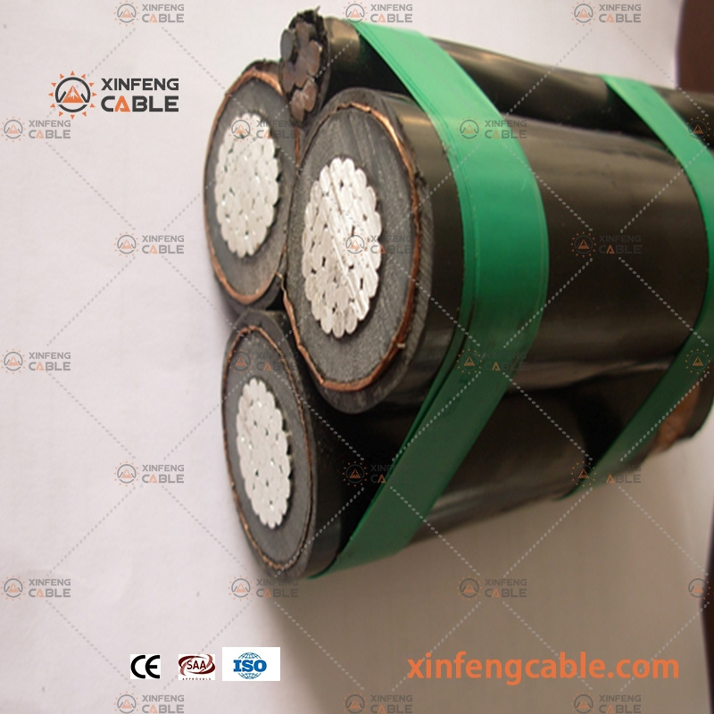 Câble tripolaire en aluminium autoportant 3X1X120mm2 6/10kv câble ABC