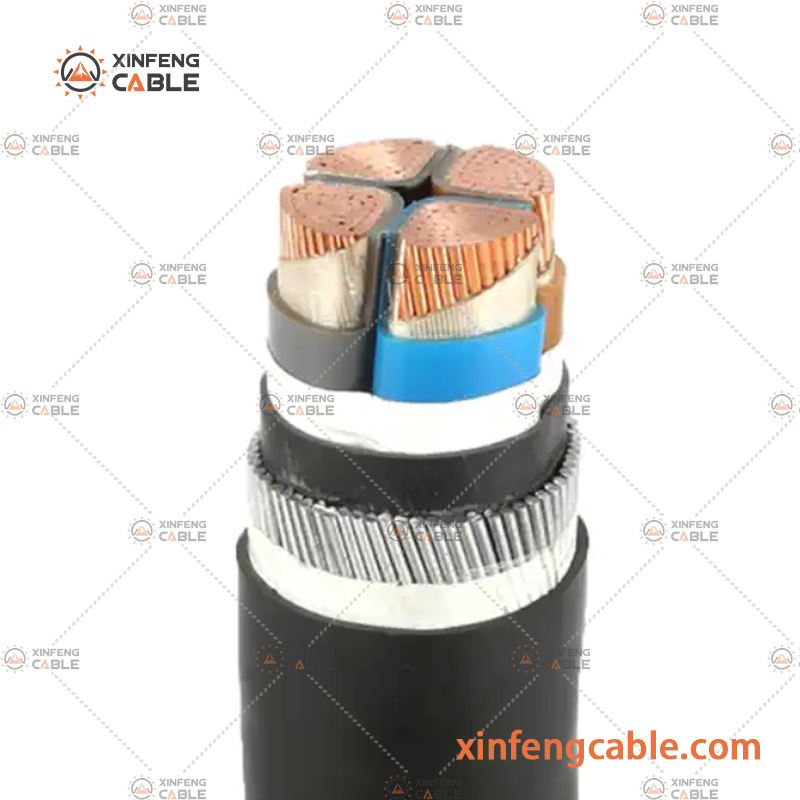 Copper Aluminum Conductor XLPE PVC Insulation 150mm 3 Core Steel Wire Armoured Swa Electrical Cable