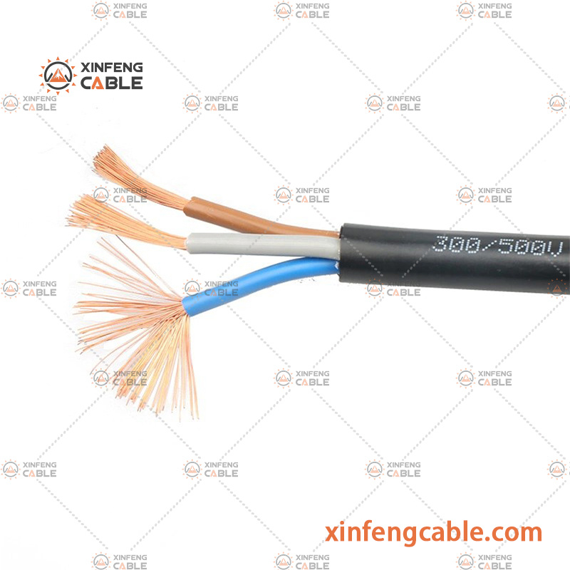 Copper Conductor Royal Cord Flexible Electrical Cable Wire H05VV-F H03VV-F Power Cable