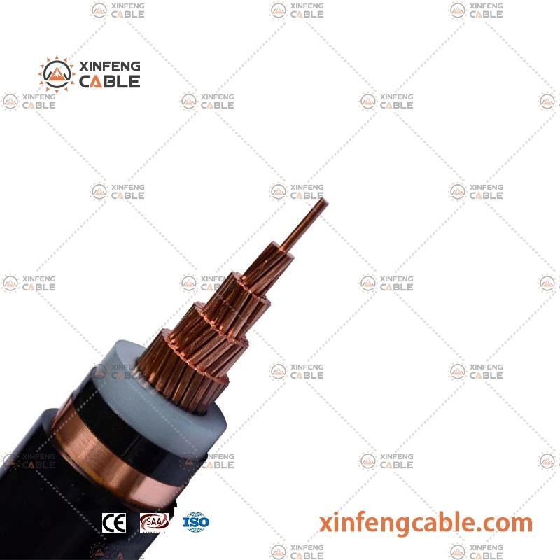Cu/XLPE/Cws+Cts/PVC/ATA/HDPE Sheath Watertight Copper Underground Power Cable