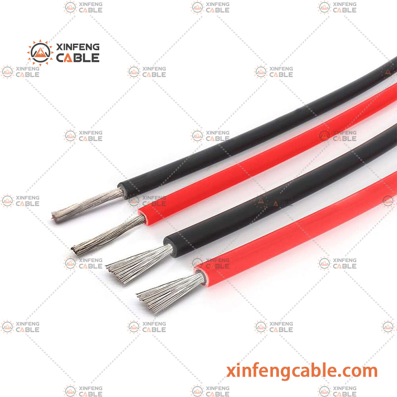 CC 1500V PV1-F 4mm2 6mm2 Câble Photovoltaïque Solaire Flexible