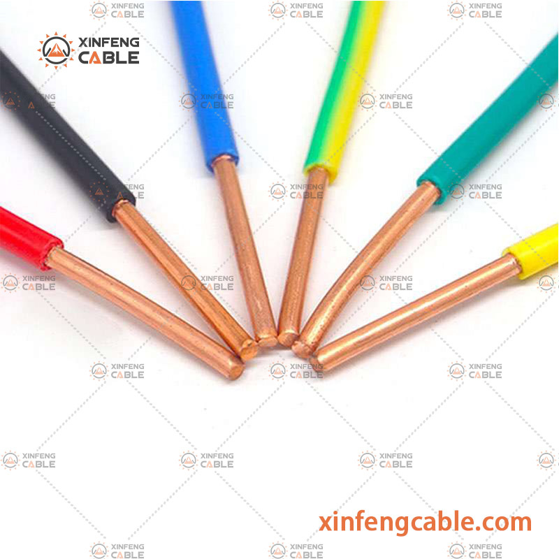Chine Fil électrique conducteur en cuivre isolé en PVC câble BV simple fabrication et fournisseur