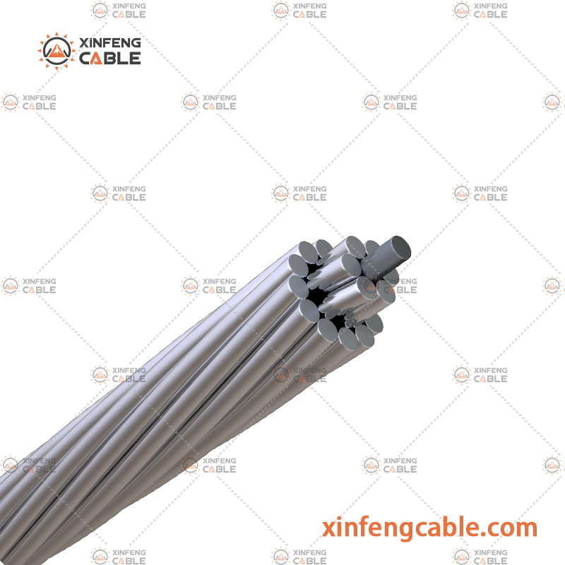En 50182 Single Core Aluminum Power Conductor Steel Reinforced Transmission Line Cable Bare Conductor Wire
