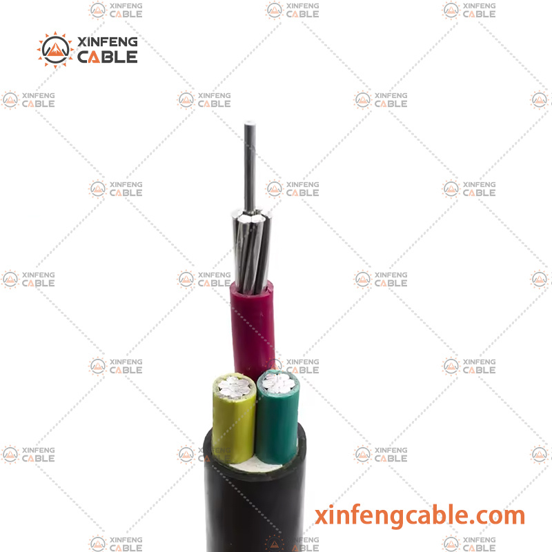 Factory Direct Nayy Aluminum Core PVC Insulated Steel Tape Armored PVC Sheath Power Cable