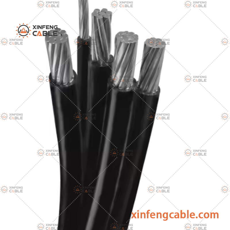 Factory Supply Neutral Aerial Bundled Cable 0.6/1kv XLPE PVC Aluminum Aerial Insulated Cable
