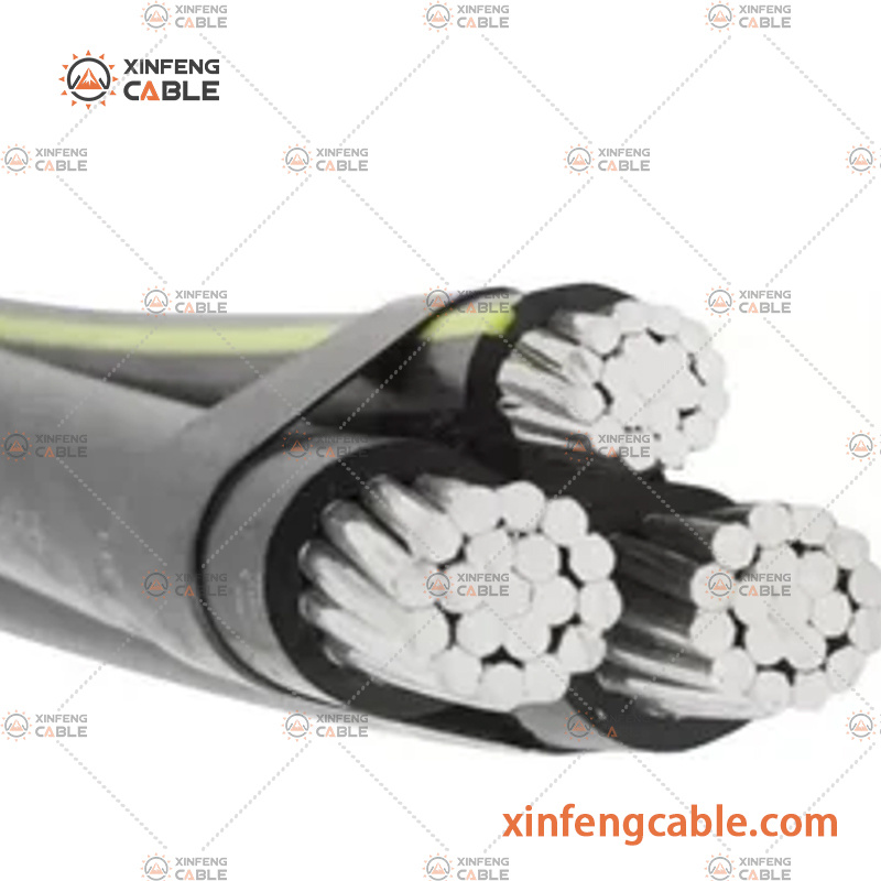 High Performance ASTM/Icea ABC Overhead Insulated Aerial Bundle Specification 350mcm Murex Triplex Service Drop Cable